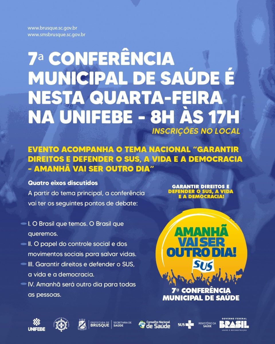 7ª Conferência Municipal de Saúde é nesta quarta-feira na Unifebe