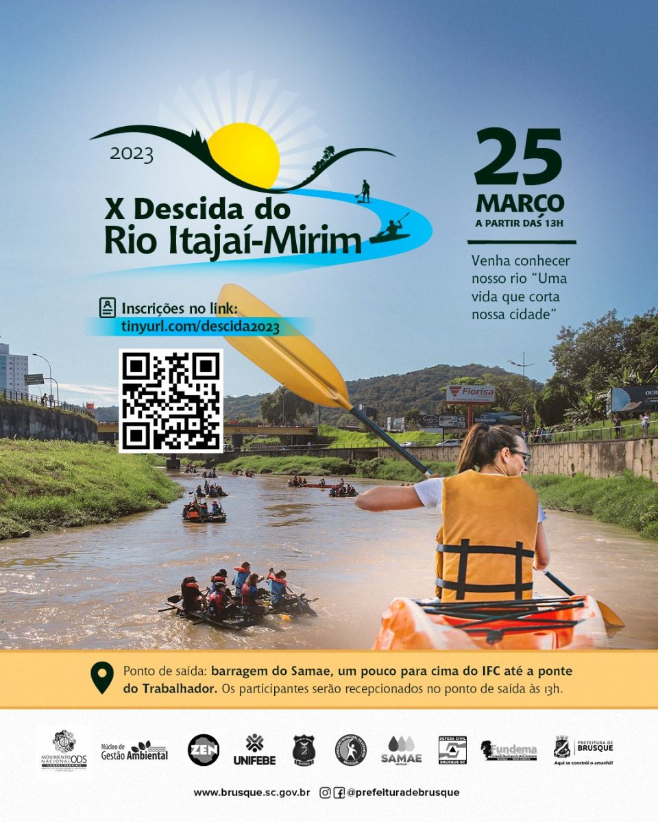 X Descida do Rio Itajaí-Mirim celebrará o Dia Mundial da Água