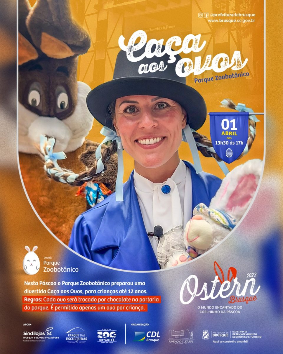 Ostern Brusque: Caça aos Ovos será realizada neste final de semana