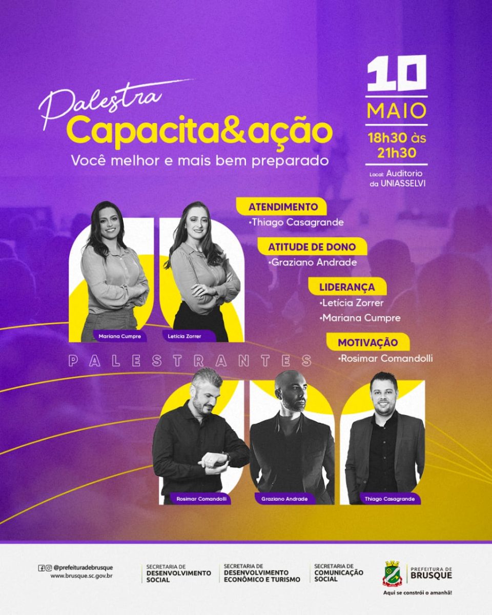 Últimas vagas para o evento Capacita e Ação