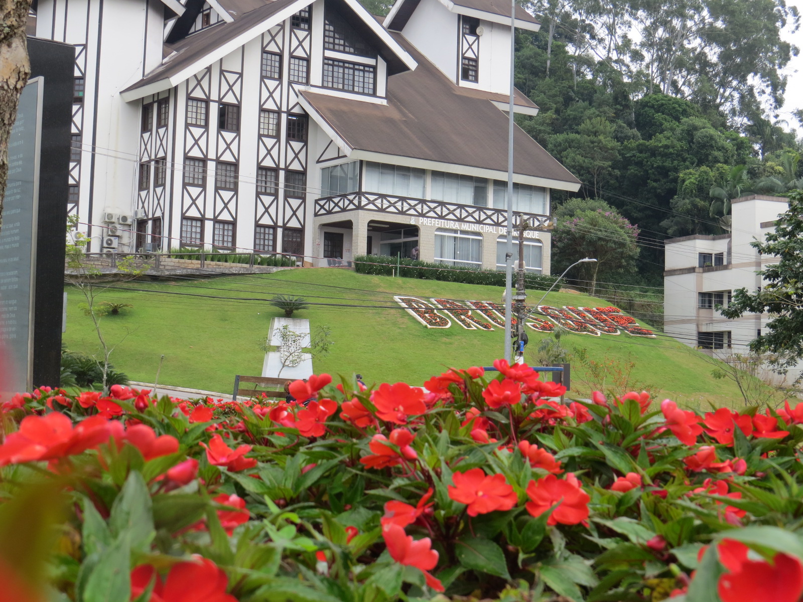 Colorido das flores pode ser observado em vários pontos da cidade