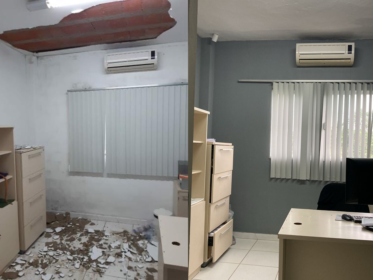 Comunicado: fotos com danos no teto da UBS Planalto são antigas