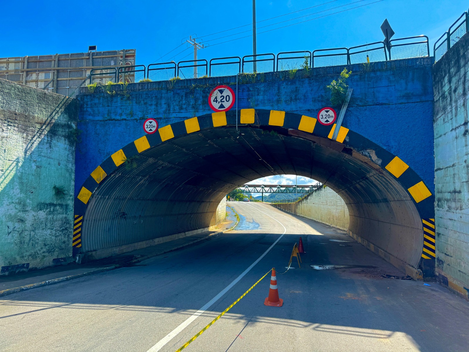 Túnel da ponte do terminal será interditado neste final de semana