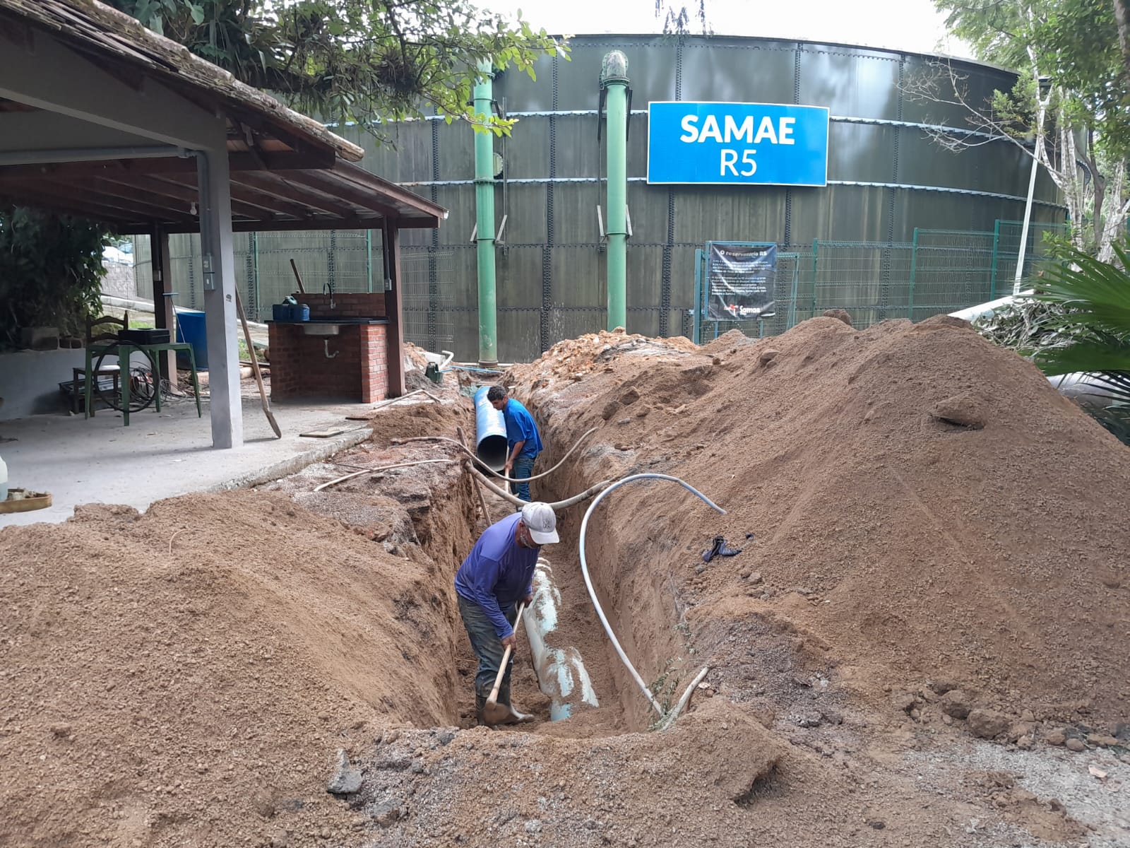 Samae inicia obra de substituição da rede de abastecimento no Parque Leopoldo Moritz